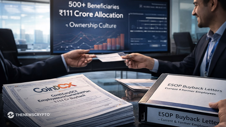 India’s CoinDCX Launches ₹111 Crore ($12.24 million) ESOP Buyback Program for Current and Former Staff